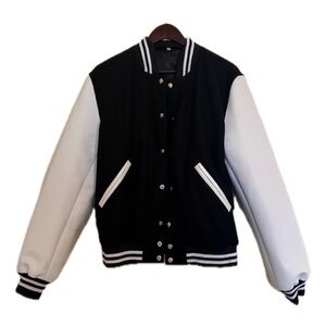 Black and White Varsity Jacket